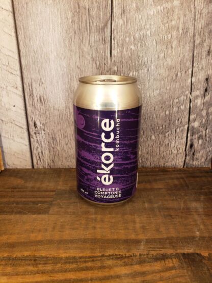 Ékorce Kombucha – Bleuet & Comptonie Voyageuse